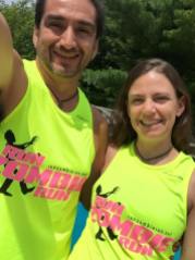 Friends Tom and Dianna rock the limited edition "Run Zombie Run" tanks.